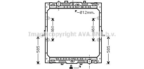 AVA QUALITY COOLING Радиатор, охлаждение двигателя DF2045